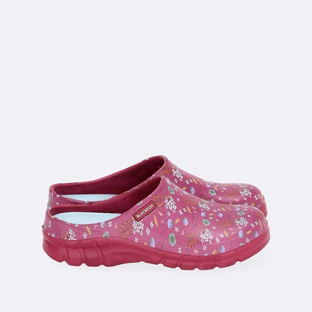 Lättviktssko Lily Rasberry/småblommig strl 36