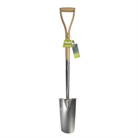 Shovel reinforced for planting/transplanting stainless steel