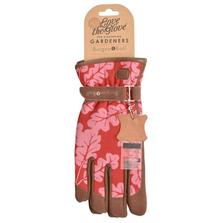 Glove Oak Leaf Poppy S/M