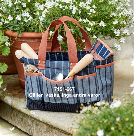 Tool bag with pockets - Sophie Conran, blue striped