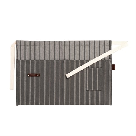 Apron waist with pockets, S Conran GREYstriped