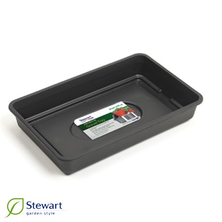 Sålåda låg utan hål 38 cm svart