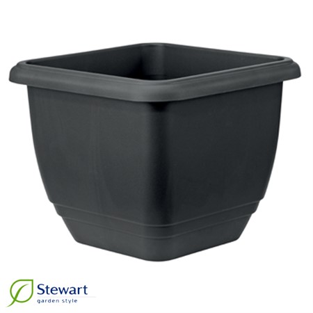 Självvattn kruka 40 cm, svart