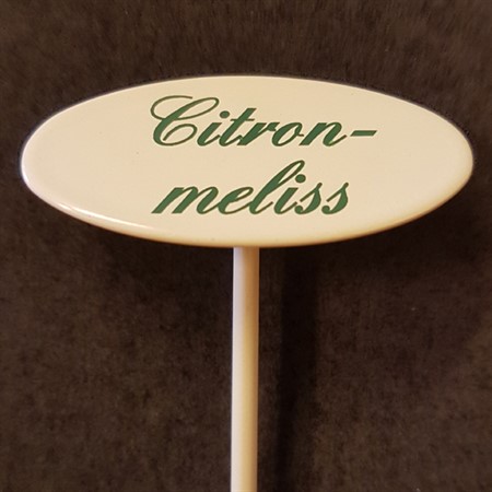 Lemon balm sign small on spear