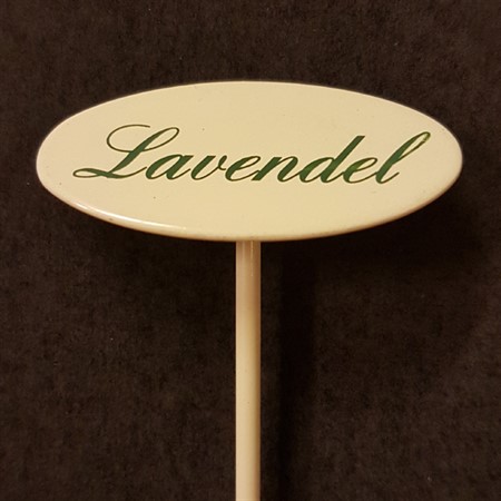 Lavender sign small on spear
