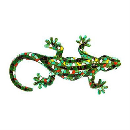 Mosaic lizard green 10 cm m wall mount - Barcino