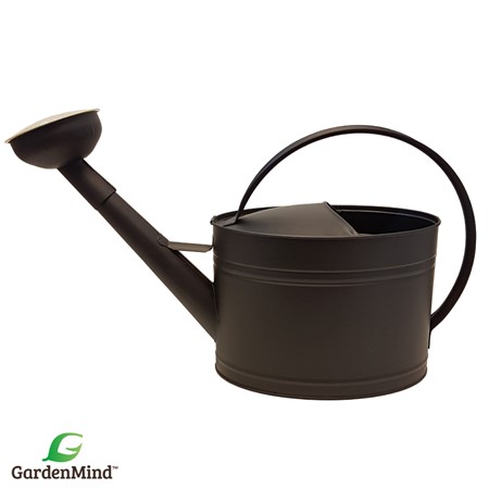 GardenMind Can Oval with rose, Dull Black 10L