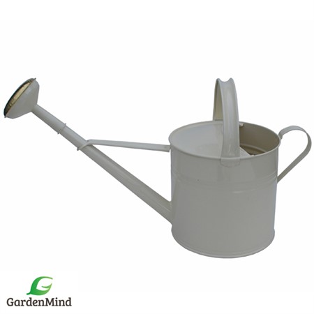 GardenMind Can Round with rose, Stone grey 8 L