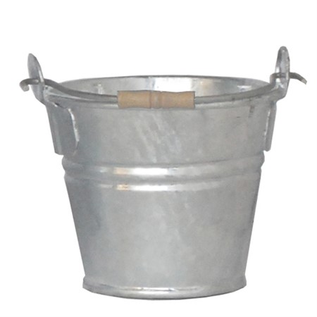 Eimer Zink mit Holzgriff Ø 26 cm, 7,5 L