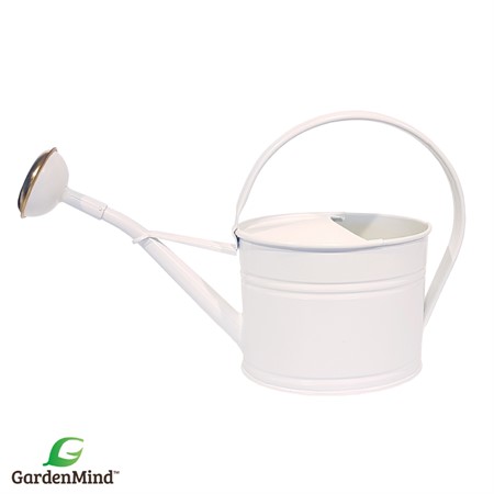 GardenMind Can oval with rose Dull white 1.7 L