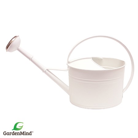 GardenMind Can Oval with rose Dull White 7L