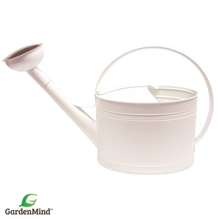 GardenMind Can Oval with rose Dull White 10L