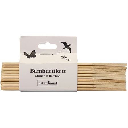 Bamboo Straight label 12 cm, 10 pcs