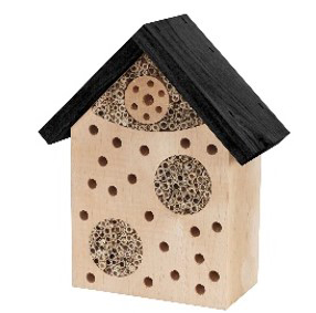 Insect hotel with three chambers