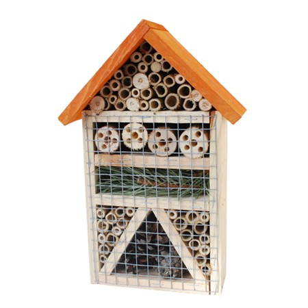 Insect Hotel Orange Roof 19x9x29 cm - Naturemind