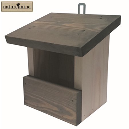 Robin nest box, white/grey - Naturemind