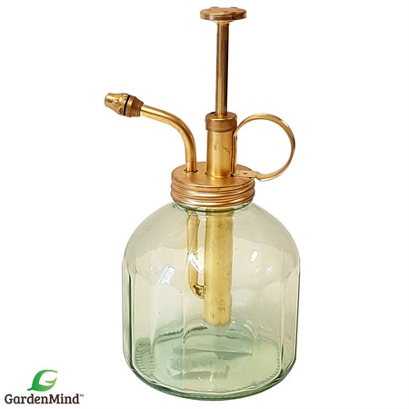 Shower Spray Green Glass + Brass 300 ml