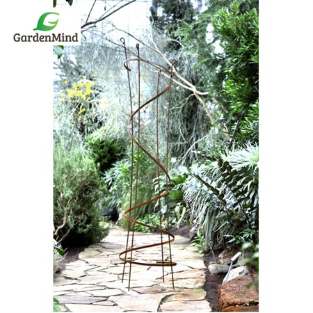 Pyramid trellis rust, h190xdia38/45 cm - GardenMind