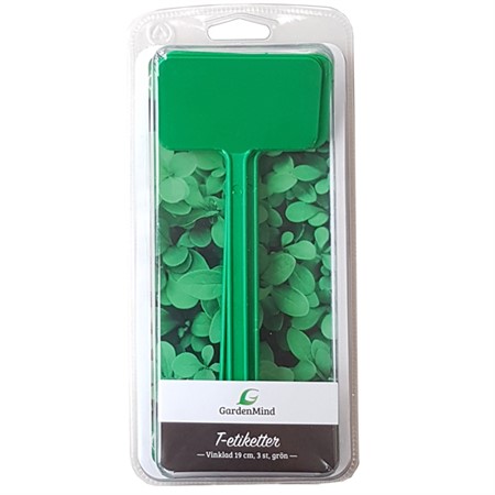 T-label angled 19 cm, green 3 pcs