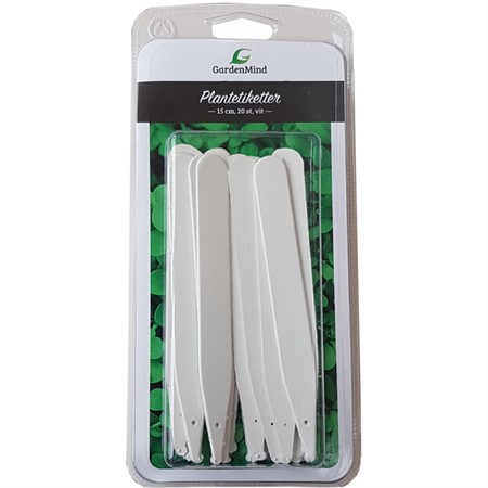 Labels 15 cm, white 20 pcs