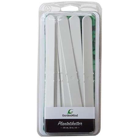 Labels 20 cm, white 10 pcs