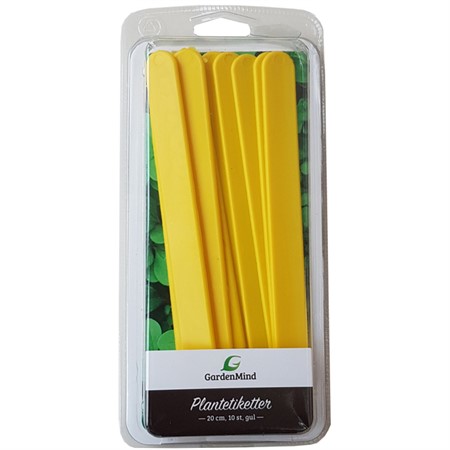 Labels 20 cm, yellow 10 pcs