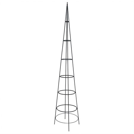Obelisk tower, for assembly, black 280 cm