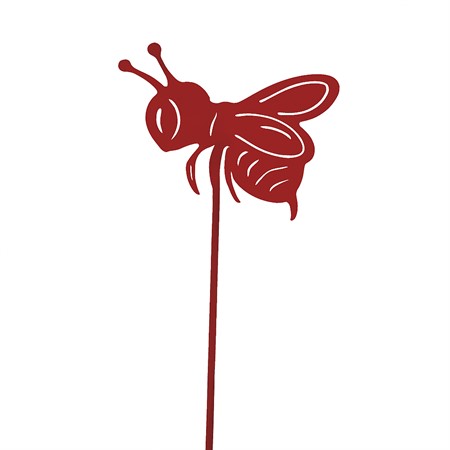 Bee on stick, red, 67 cm high