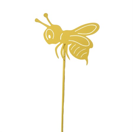 Bee on stick, yellow, 67 cm high