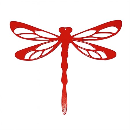 Hanging dragonfly, red, 15*10 cm
