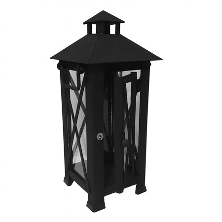 Lantern 40 with magnetic lock, black