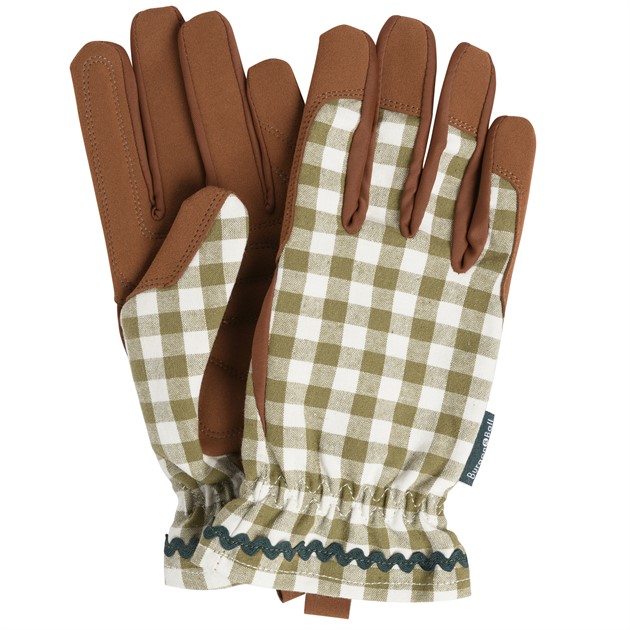 Handske - Oliv green Collection, rutig