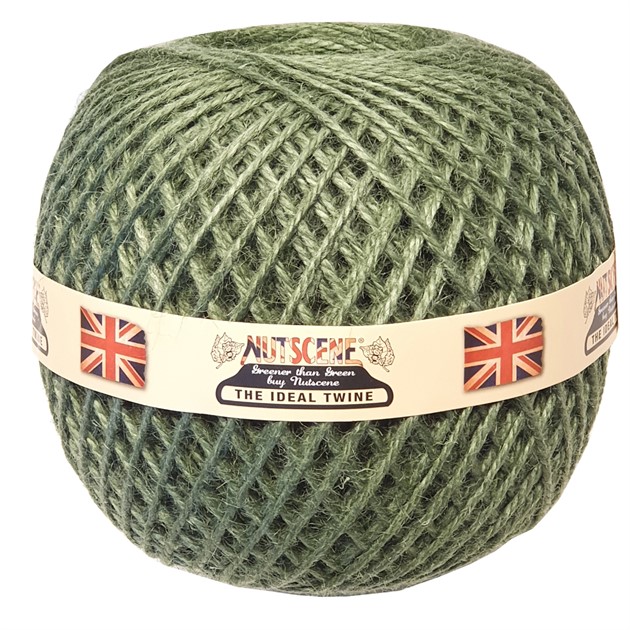 Grön jute bunt 300 m, tjock