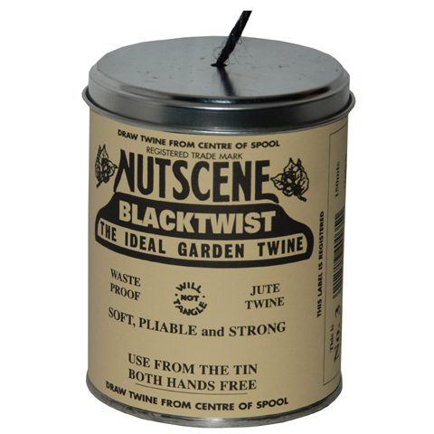 Snöre på burk, svart 130 m