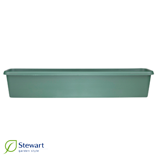 Balkonglåda 40 cm, grön