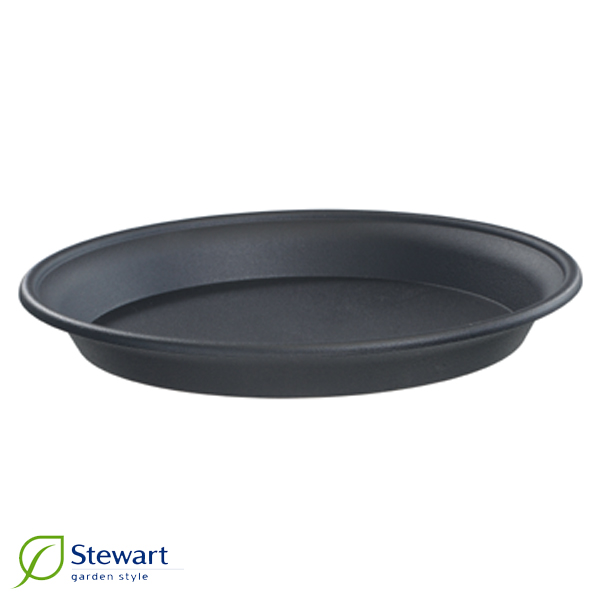 Plastfat svart 25 cm