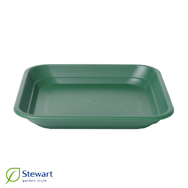 Fat fyrkantigt 30cm Balconniere grön