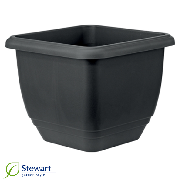 Självvattn kruka 30 cm, svart