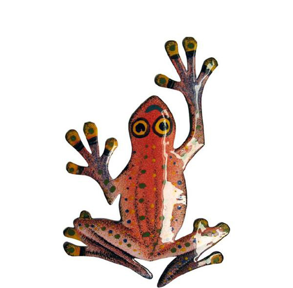 Groda 10 cm kopparfärgad