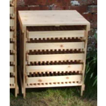 Äpple-hylla i furu, 5 lådor FSC